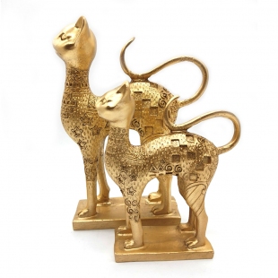 2li Gold Antik Mısır Kedi Obje