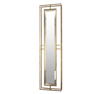 Antik Gold Metal Dik Ayna