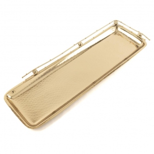 Antique Gold Uzun Tepsi 56x18 cm