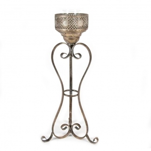 Antique Kıvrımlı Şamdan Büyük 74 cm
