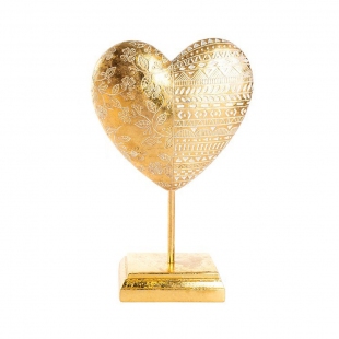 Ayaklı Gold Kalp