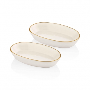 Basic Oval Servis Krem- 26cm 2 Li Set