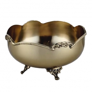 Black Pearl Gold Dekoratif Kase 18x18x9 cm