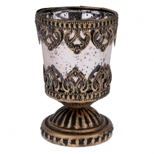 Brass Copper Kadeh Mumluk 8x12 cm