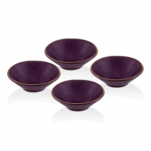 Deep Sosluk 10 Cm Mor 4 Lü Set
