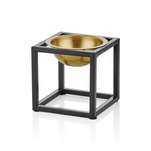 Dekor Saksı Gold-Siyah 13 cm