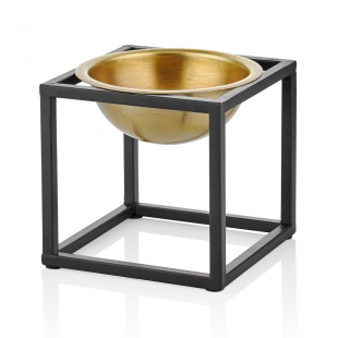 Dekor Saksı Gold-Siyah 15 cm