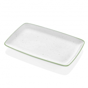 Dots Dikdörtgen Servis - 34 x 25 cm - Yeşil