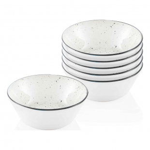 Dots Kase 6 Lı Set - 15 cm - Siyah