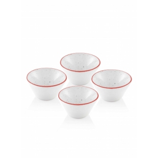 Dots Kase Seti 4 Parça - 10 cm - Kırmızı