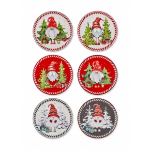 Gnomes Pasta Tabağı 6 Lı Set - 19 Cm