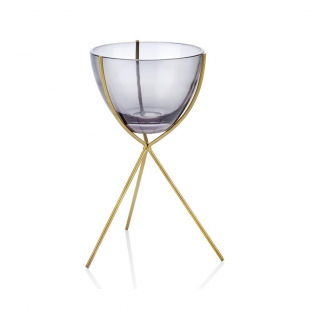 Gold Ayaklı Mumluk 26 cm