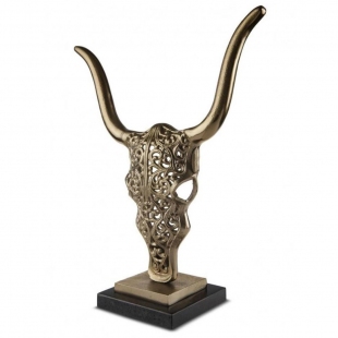 Gold Kaideli Boğa Kafası 44x53 cm