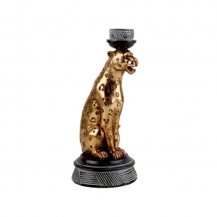 Gold Leopar Şamdan