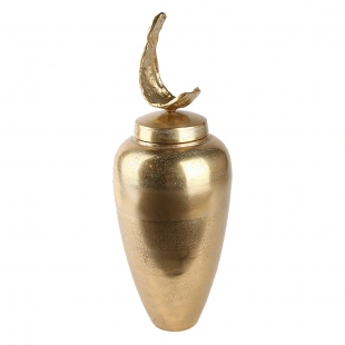Gold Metal Dekor Küp 46,5 cm