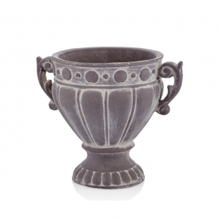 Gri Taş Saksı 28x19x22 cm
