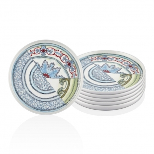 Kintsugi Pasta Tabağı 20 Cm - 6 Lı Set
