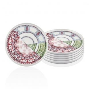 Kintsugi Pasta Tabağı 20 Cm - 6 Lı Set