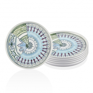 Kintsugi Servis Tabağı 24 Cm - 6 Lı Set