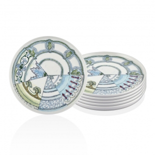 Kintsugi Servis Tabağı 24 Cm - 6 Lı Set