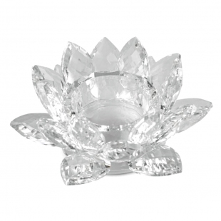 Kristal Lotus Mumluk 6x10 cm
