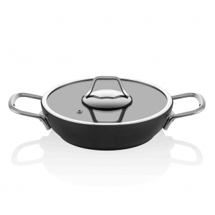 La Mia Cucina 20 cm Kapaklı Sahan - Siyah