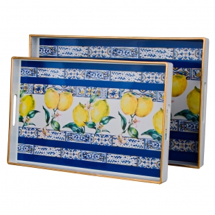 Lemon Dikdörtgen 2li Tepsi