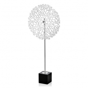 Meşe Ağacı Büyük Dekor Gümüş 35x8x66 cm