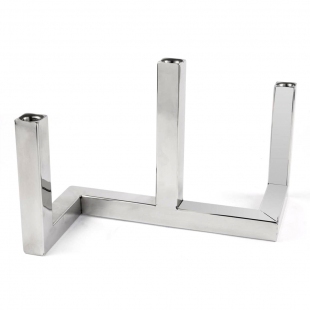 Metal 3lü Mumluk 42x23 cm