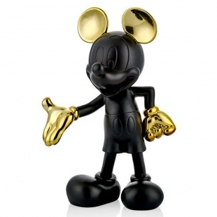 Mickey Mouse Black-Gold Dekor 18x11x29 cm