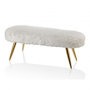 Puf Gold Tüylü 110x45x40 cm