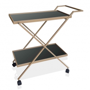 Servis Arabası 80 x 80 x 35 Cm- Gold