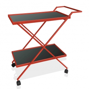 Servis Arabası 80x80x35 cm - Kırmızı