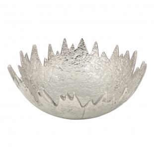 Silver Dekoratif Çukur Kase 9x26x26 cm