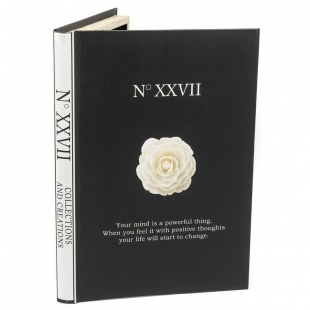 Siyah Beyaz Kitap Kutu 35x24x3 cm