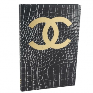 Siyah Gold Alligator Kitap Kutu 35x24x3 cm