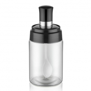 6lı Spread Kaşıklı Cam Kavanoz Seti 15 cm - 385 ml