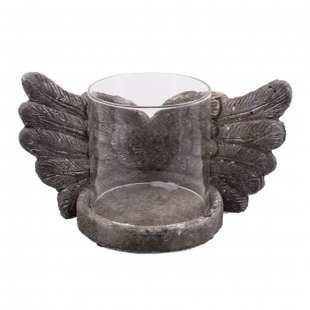 Taş Melek Kanat T-light 15 cm