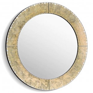 Venezia Gold Modern Yuvarlak Ayna 80x80 cm 