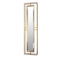 Antik Gold Metal Dik Ayna