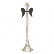 Black-Silver Kanatlı Mumluk 40 cm