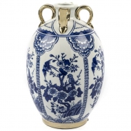 Blue Blanc Gold Seramik Vazo 20x32 cm