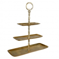 Gold 3 Katlı Kurabiyelik 54 cm
