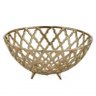 Gold Dekoratif Kase 36x36x17 cm