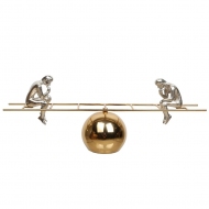 Gold Gümüş Merdiven Denge Dekor 51x13x19 cm