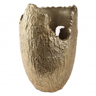 Gold Metal Dekor Vazo 33x24x18 cm