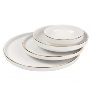 Gold Modern Bone 24lü Yemek Takımı