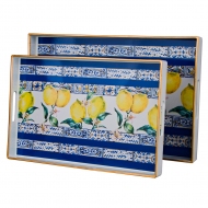 Lemon Dikdörtgen 2li Tepsi