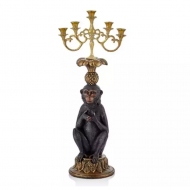 Monkey Sitting Şamdan 12,5x8,5x28,5 cm
