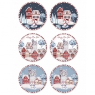 NEW010 Penguin Pasta Tabağı 6lı Set 19 cm